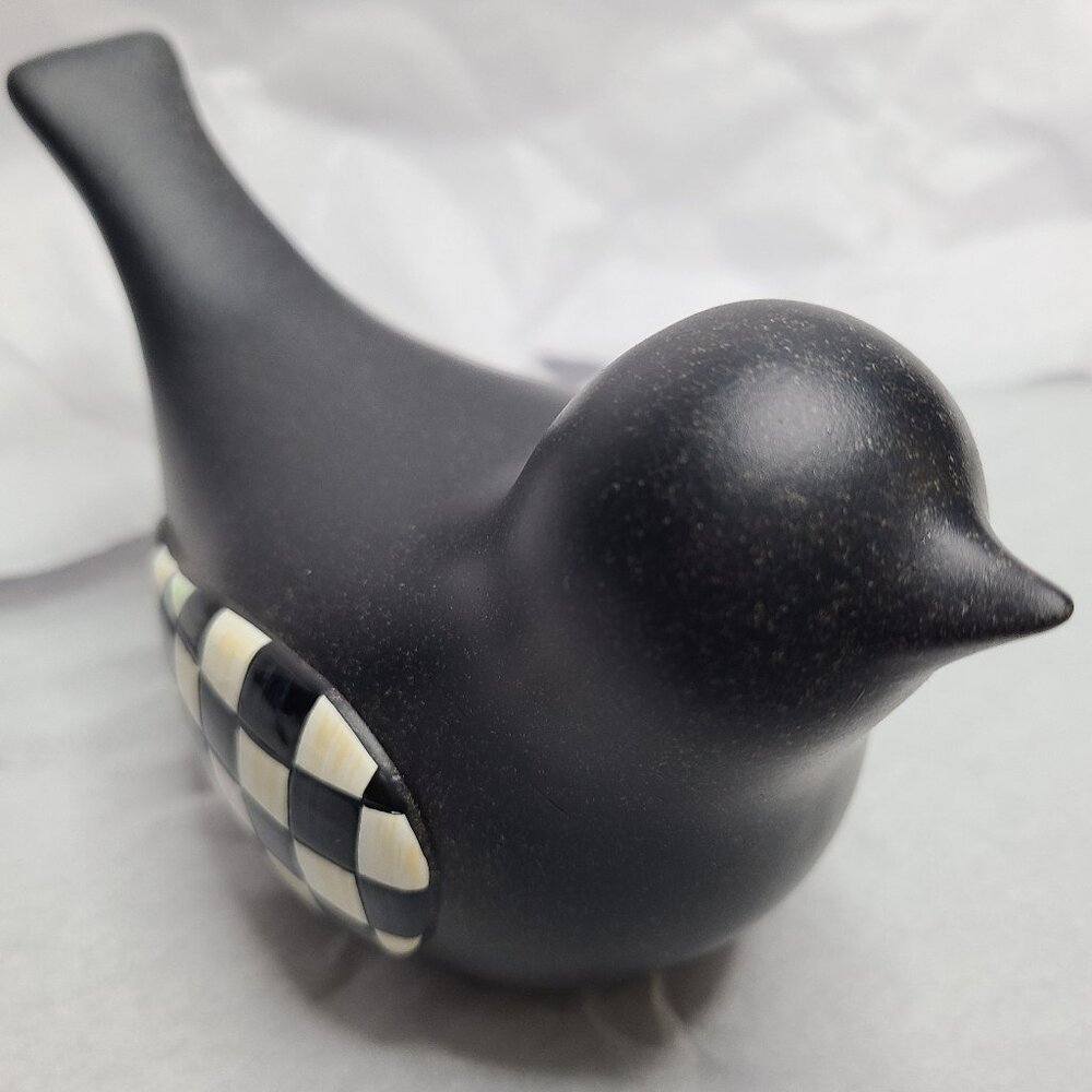 MacKenzie-Childs Courtly Check® Birdy Hide-A-Key, NEW in original box